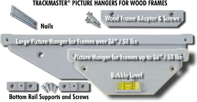 How To Hang Wood Picture Frames with TrackMaster