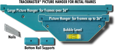 How To Hang Metal Picture Frames with TrackMaster